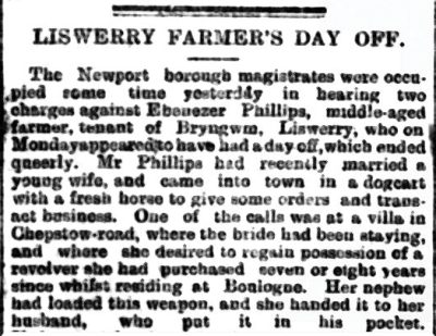 Ebenezer Phillips in trouble Ebenezer Phillips in trouble