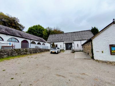 Former farm buildings and courtyard