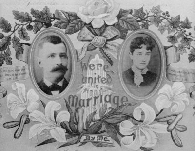 John Skinner & Minnie Wilson marry