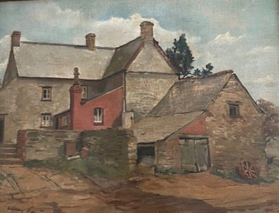 Abernant Farm painting 1940s