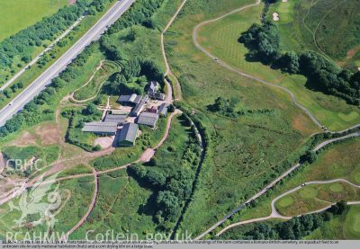 Abernant Farm from above.