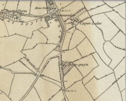 Bryngwyn Farm map 1870 Bryngwyn Farm map 1870