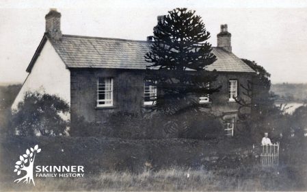 Catherine at the gate of Cwm Farm