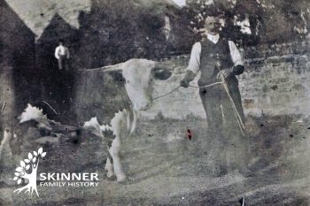 James Skinner with Hereford Bull