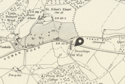 Map of Draenllwyn Farm 1888