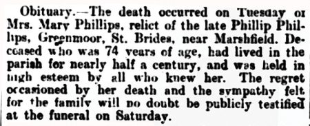 The death of Mary Phillips