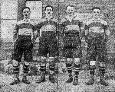 Mel Baker (far right) 1910