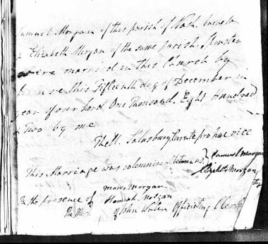 Samuel and Catherine marry 15 Dec 1802