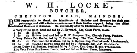 W.H. Locke advert