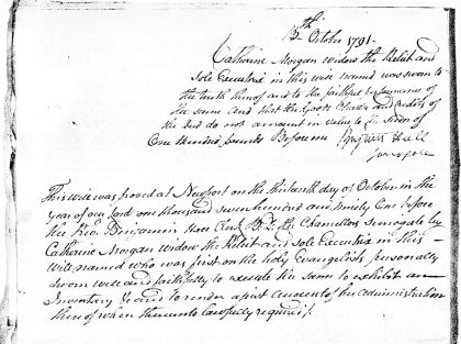 Will of Robert Morgan